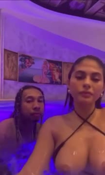 Amanda Trivizas Pool Tease Ends In Cum Shower