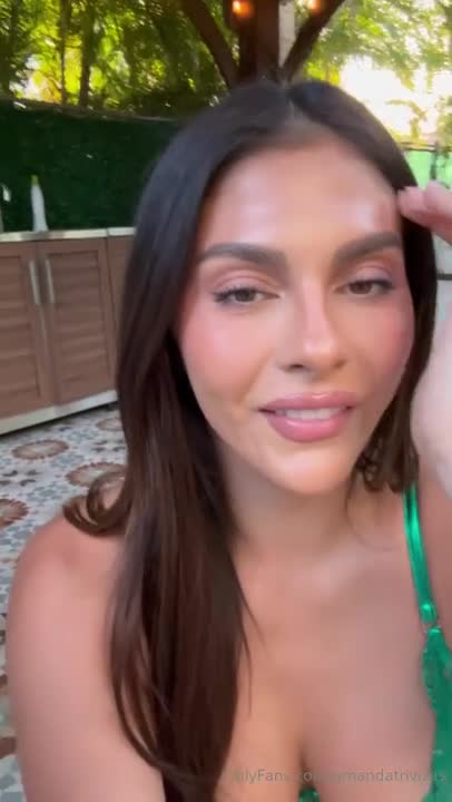 Amanda Trivizas Touches Her Boobs