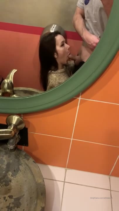Ellie Leen Sucks And Fucks In A Public Stall